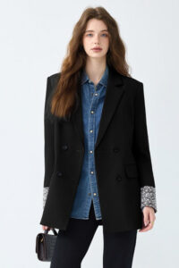 Elegant Mid-Length Office Blazer